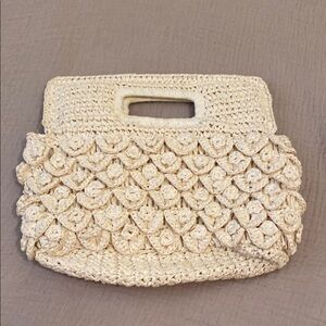 J. Crew Elegant Cream Summer Handbag. Style 93264